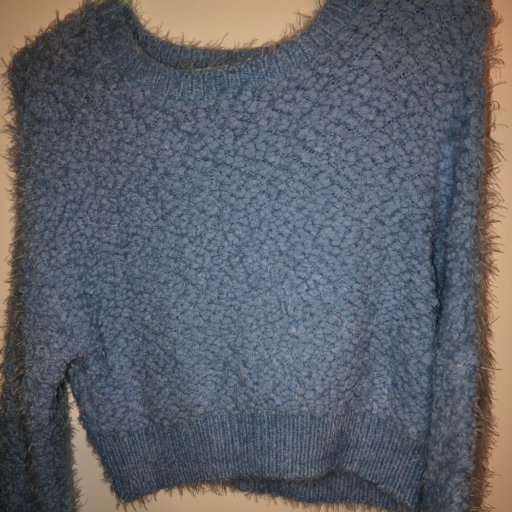 Blue Sherpa sweater